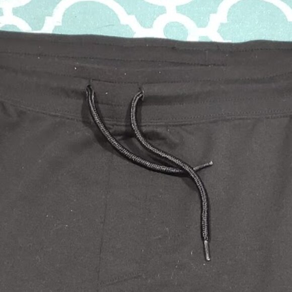 ATHLETIC WORKS BLACK  JOGGERS STRETCH BACK ZIP & 2 SIDE POCKETS DRAWSTRING 2XL - Picture 12 of 12